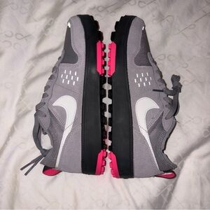 Nike Gray and Pink Running Shoes